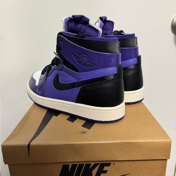 Jordan 1 High Zoom Air CMFT Purple Patent (Women's Size:11.5) NEW NEW NEW - Picture 12 of 14